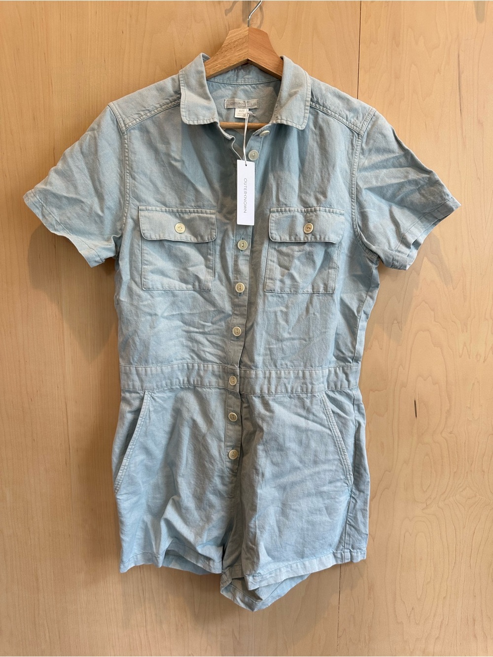 Outerknown SEA Suit Shortall Romper NWT